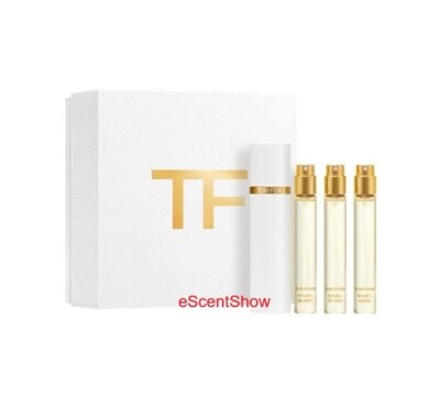 TOM FORD PRIVATE BLEND SOLEIL COLLECTION 4PC SET SOLEIL BLANC DE FEU NEIGE SPRAY