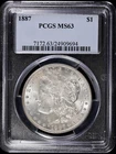 1887-P $1 Morgan Silver Dollar PCGS MS 63 | Uncirculated UNC