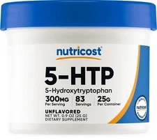 Nutricost 5-HTP Powder 25 Grams (300mg Per Serving)
