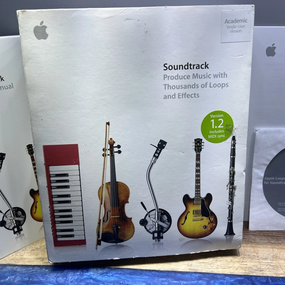 Apple Soundtrack M9303Z/B Peak 3 Express Apple Loops con caja manual y activación # Foto 3 de 4