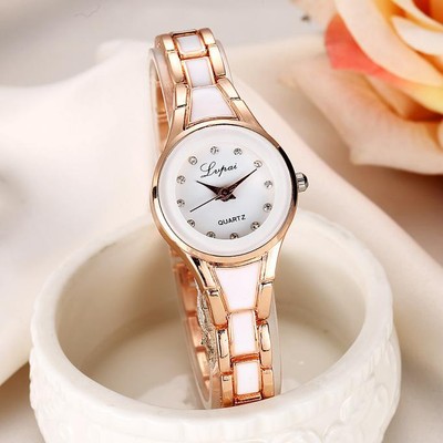 Womens Girls Stainless Steel Wrist Watch Analog Quartz Skinny Bracelet Watches
