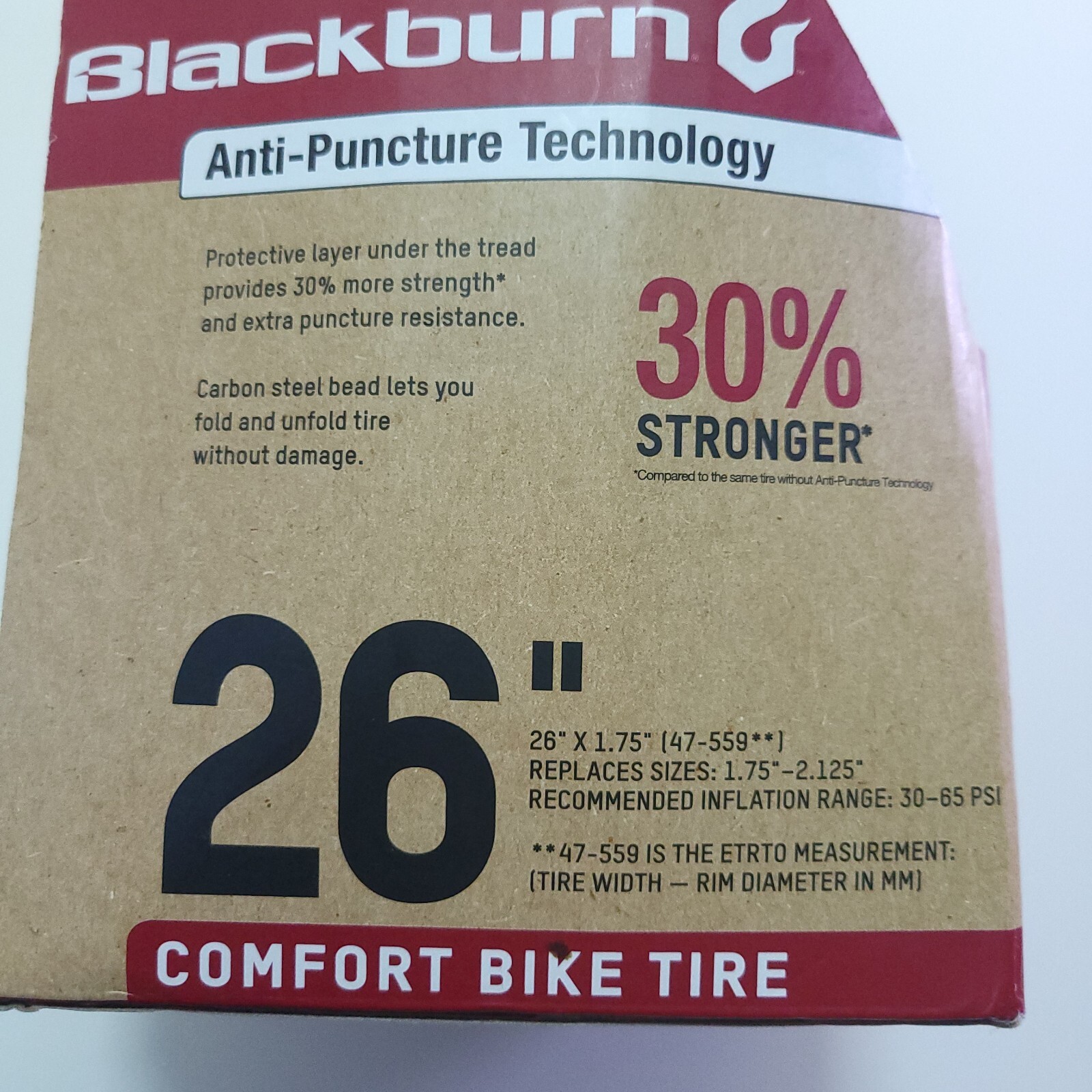 Blackburn Comfort Bike Tire 26" X 1.75"2.125" Black eBay