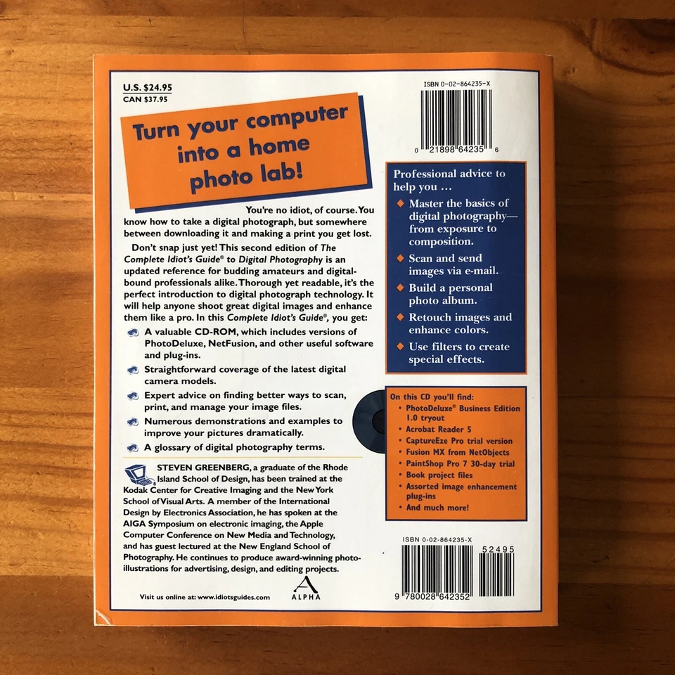 The Complete Idiot's Guide to Digital Photography by Steven Greenberg Camera - image 2 of 4