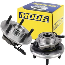 Pair Moog Front Wheel Bearing & Hub Assembly For Ram 1500 2012 2013 2014-2018