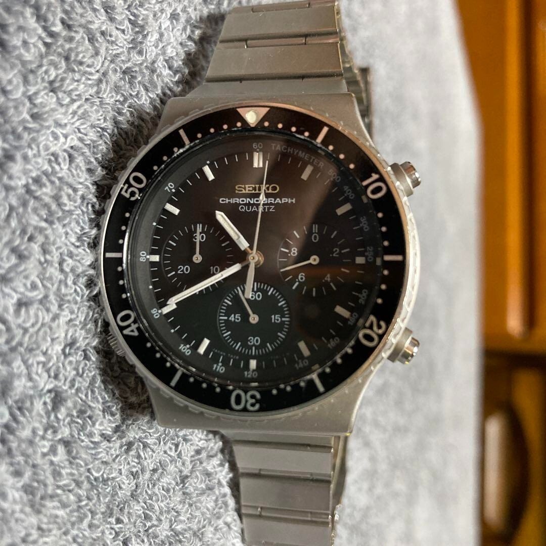 Seiko Sports 100 Men's Black Watch - 7A28-7049 for sale