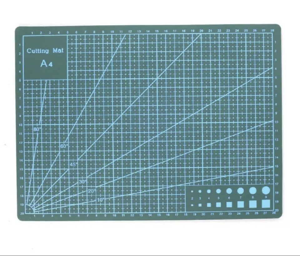 Modeler’s Craft Tool Bending CUTTING MAT (A4 SIZE/GREEN) For Model ...