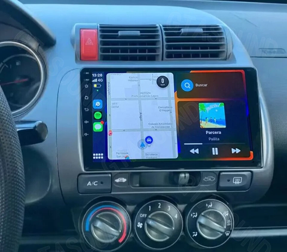 9'' Car Radio Stereo For Honda Fit Jazz 2006-2008 Carplay Android 14 GPS Sat Nav - Изображение 3 из 4