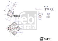 Febi 184021 Traggelenk Vorne FüR Toyota RAV 4 V 2.0 2.5 2.5H 12.18- Unten,
