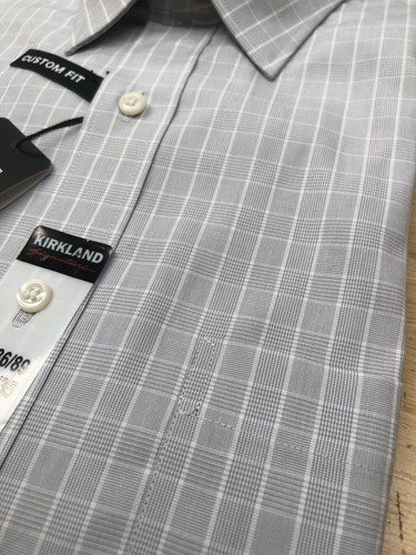 Mens Cotton Kirkland Signature Non Iron Business Work Shirt, Custom Fit - Picture 5 of 22