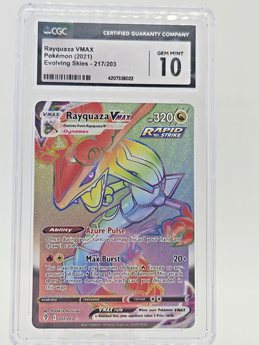 Rayquaza VMAX graded CGC 10 for sale on eBay