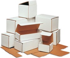 White Corrugated Shipping Boxes - Many Sizes Available