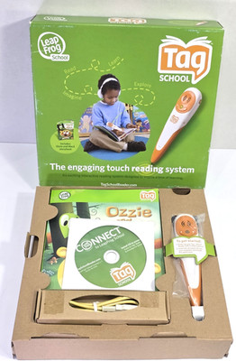 Leap Frog TAG SCHOOL READING SYSTEM Ozzie & Mack Storybook NEW Open Box