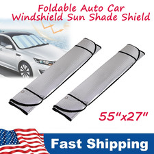 Plegable 55"x 27.5" Ventana Coche Parabrisas Parasol Cubierta Visera Bloque UV