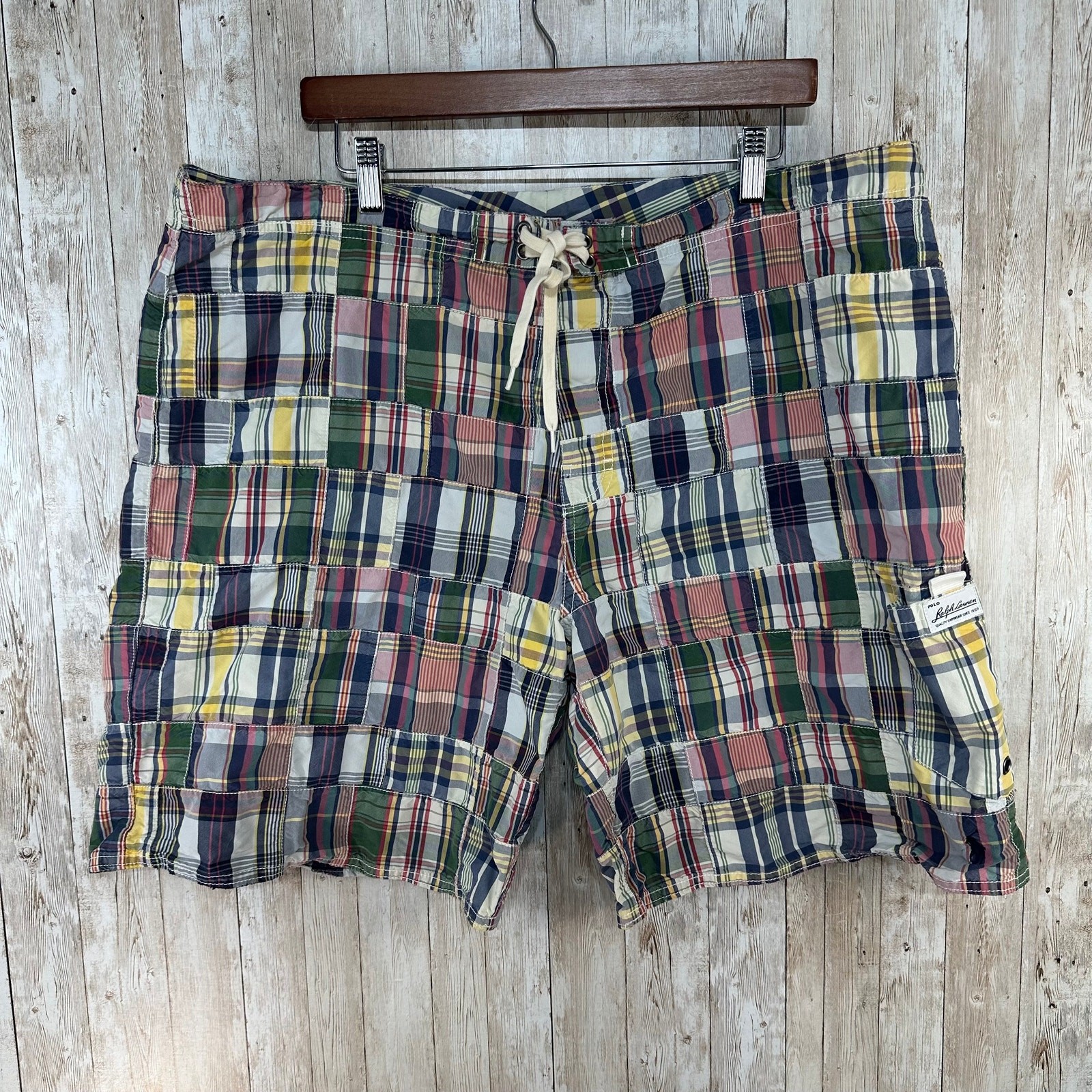 Polo Ralph Lauren Multicolor Patchwork Shorts Men… - image 1