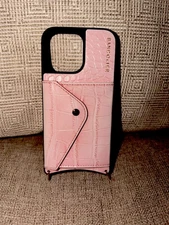 Bandolier Pink Crocodile Case iPhone 14 Pro Max