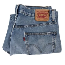 Levi Strauss 550 Relaxed Fit Jeans Mens W36 L30 Blue Denim