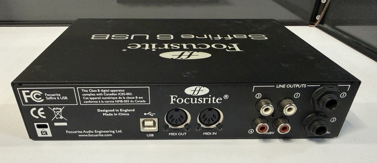 Focusrite Saffire 6 USB Digital Recording Interface for sale