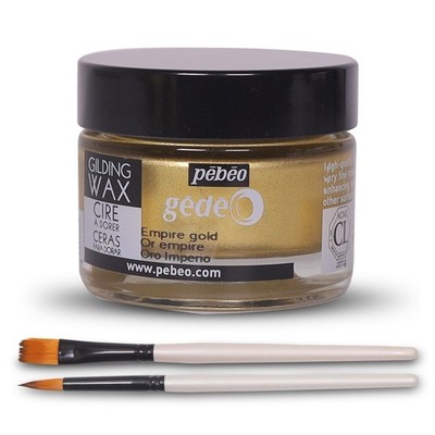 Pebeo Gilding Wax 30ml   Empire Gold Gilding Wax for Crafting, Antiquing W