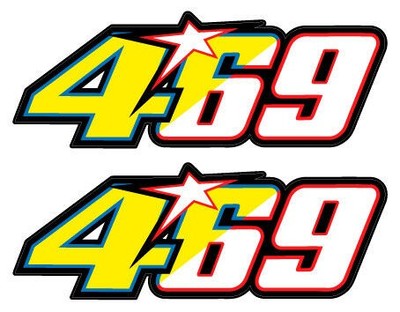 TP Nicky Hayden Rossi 469 46 69 Aufkleber / Abziehbilder - 150mm x 55mm X2 