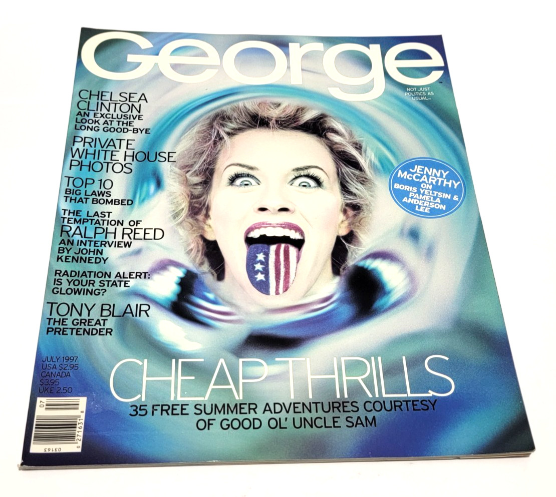 George Magazine July 1997 Jenny McCarthy Chelsea Clinton  Tony Blair