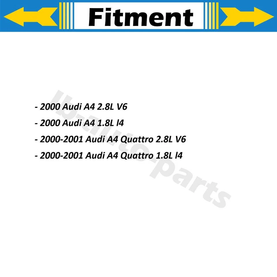 Manguera de freno delantera para Audi A4 Quattro 2000-2001 1,8 L 2x se adapta Foto 2 de 4