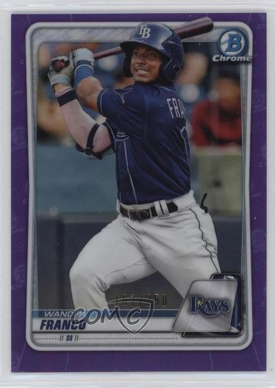 2020 Bowman Chrome Prospects Purple Refractor /250 Wander Franco #BCP-1