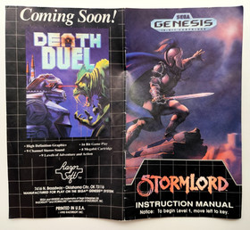 Stormlord (Sega Genesis, 1990) COMPLETE CIB Tested & Cleaned!