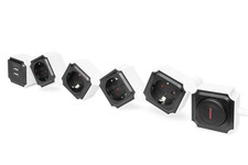 DIGITUS PRESA MULTIPLA FLESSIBILE DA 4 CON 2 ATTACCHI USB E INTERRUTTORE