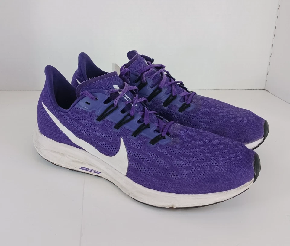 Zapatos para correr para mujer Nike Air Zoom Pegasus 36 talla 11 púrpura y blanco Foto 2 de 4