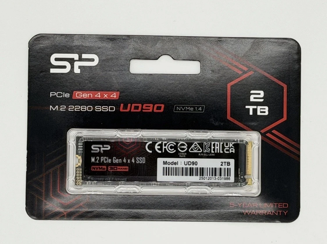 ジャンク品 SP シリコンパワー M.2 SSD 2TB シリコンパワー2TB NVMe SSD、超高速で持ち運び可能