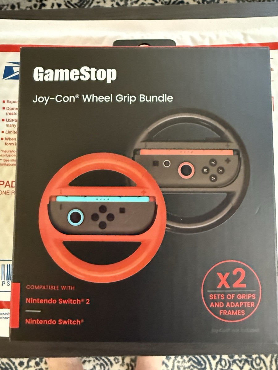 Gamestop Nintendo Switch 2 Joy- Con 2 Pack Steering Wheel Grip Set
