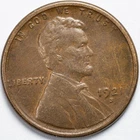 1921-S VF/XF Lincoln Wheat Penny San Francisco Mint