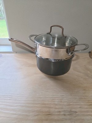 Cuisinart Model #7193-20 Saucepan w/ Lid 3QT &7116-20 Steamer Pot Lid Fits Both
