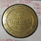 JERRY'S NUGGET CASINO 1966-FM 5 $1 ONE DOLLAR CASINO GAMING SLOT TOKEN - LVN