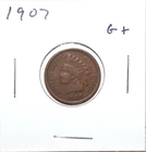 1907 US Indian Head Cent  G Good Free Shipping