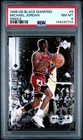 149430733 Michael Jordan 1998 Upper Deck Black Diamond #6 PSA 8
