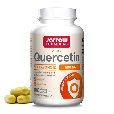 2x Jarrow Formulas Quercetin 100 Capsules 500mg Exp 07/26