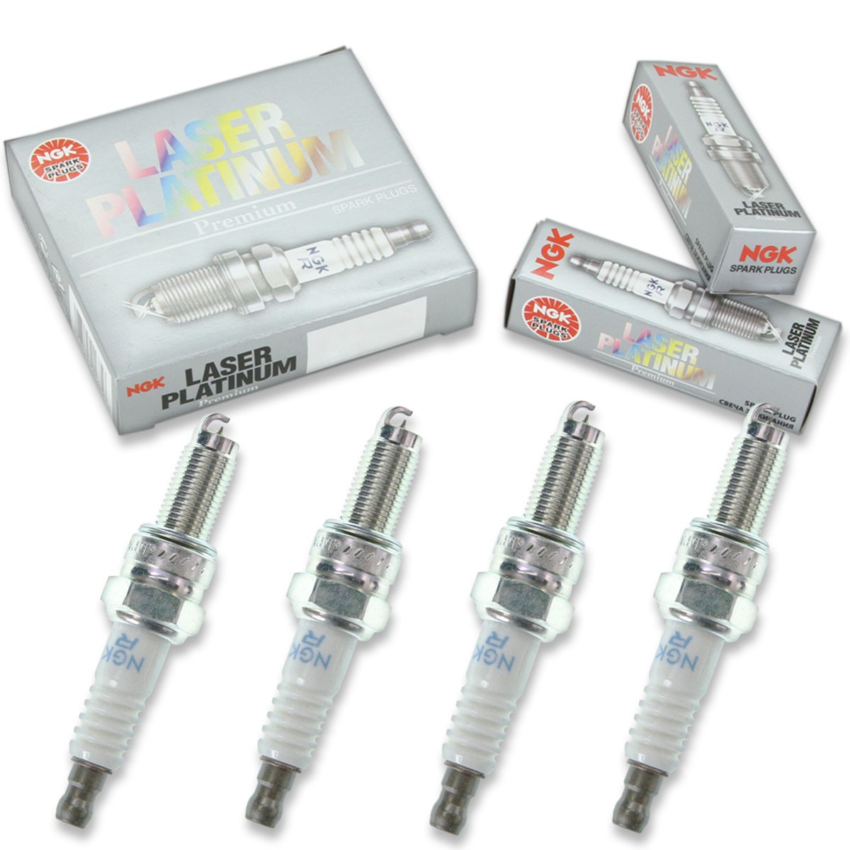 4pcs NGK 6914 Laser Platinum ZMR7AP Motorcycle Spark Plug Tune Up Kit Set pj