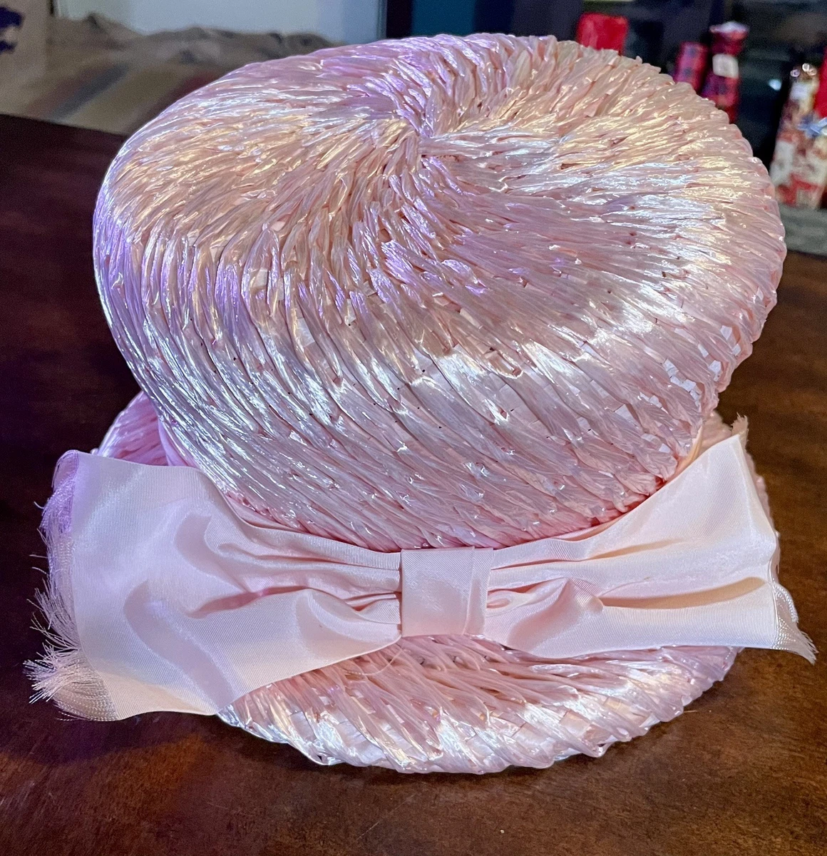 I. Magnin Vtg Pale Pink Hat w Sequins 40’s 50’s I Magnin Vintage - Etsy main image 2