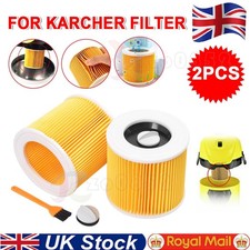 2X Cartridge Filters for Karcher Wet & Dry WD2 WD3 A2004 WD2 Plus Vacuum Hoover