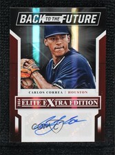 2014 Panini Elite Extra Edition 3/15 Carlos Correa #14 Auto 1b3