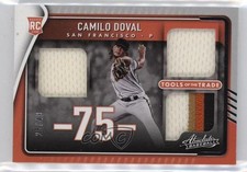 2022 Panini Absolute Tools of the Trade 3 Swatch Retail 25/49 Camilo Doval 10cj