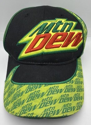 Mountain Dew Hat Cap Adult Green Black Dale Earnhardt Jr. Kendrick Motor Sports