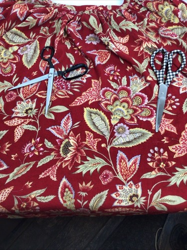 Chaps Women Tunic Blouse 2X Red Floral Boho Peasant Flowy V-Neck Loose FLAW - Picture 21 of 24