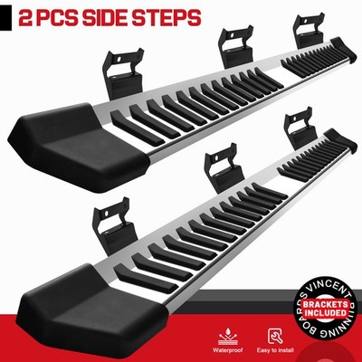 Side Protective Step 6'' FOR 04-14 Ford F150 Super Crew Cab Movable Running Board