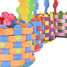 4 Set DIY Woven Basket Material Bag Child for Kids Sewing Handbags