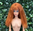 VTG- 1965 Barbie Color Magic Dark Ruby Red Straight Long WIG ONLY Cut n Curl