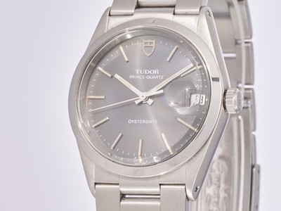 Tudor Prince Quarz Oysterdate Rhodium Zifferblatt Oyster Stahlgehäuse Armband 91520