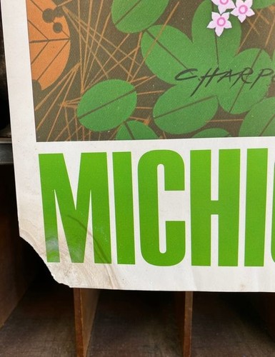 SALE Charley Harper Michigan Audubon Society Art Poster 1982 Signed Charles Bird - Picture 5 of 9
