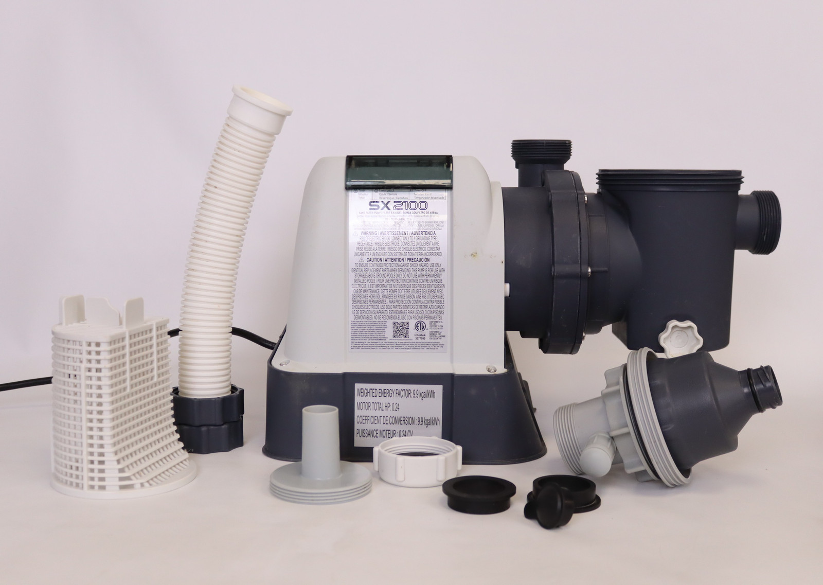 Intex SX2100 Krystal Clear Sand Filter Pump for Above Ground Pools: 2100 GPH